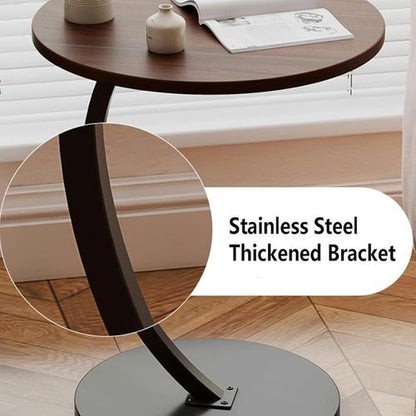 C-shaped round side table