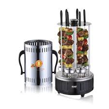 RAF Electric Skewers R.8612, a vertical smokeless electric barbecue grill with 6 rotating skewers