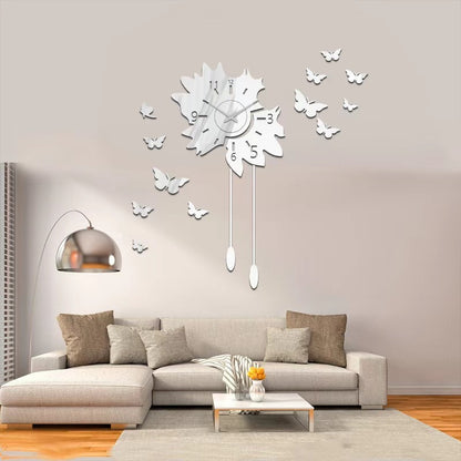 3D DIY frameless wall sticker clock