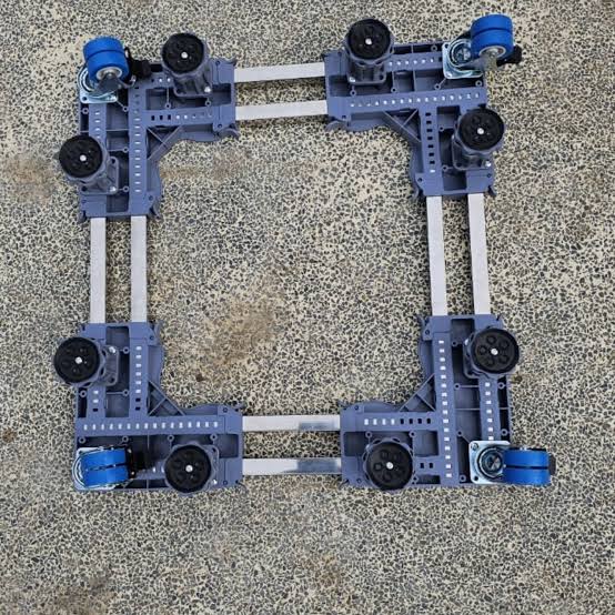 Double Rail adjustable multi-functional mobile base
