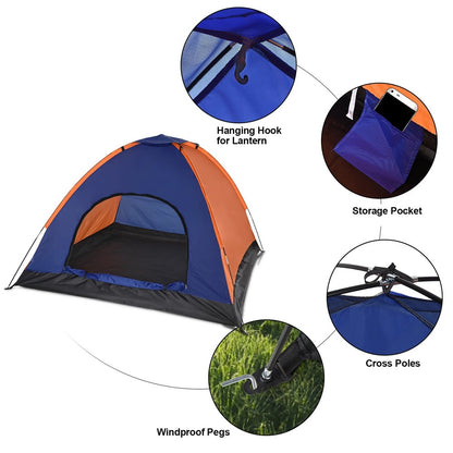 2-3 People automatic hydraulic pop-up camping dome tent