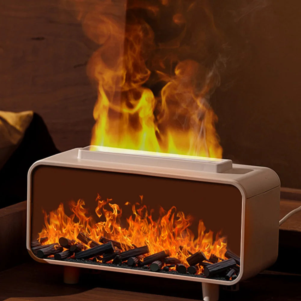 Flame Effect Air Humidifier and Essential Oil Diffuser