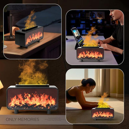 Flame Effect Air Humidifier and Essential Oil Diffuser