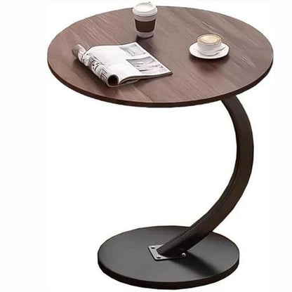 C-shaped round side table