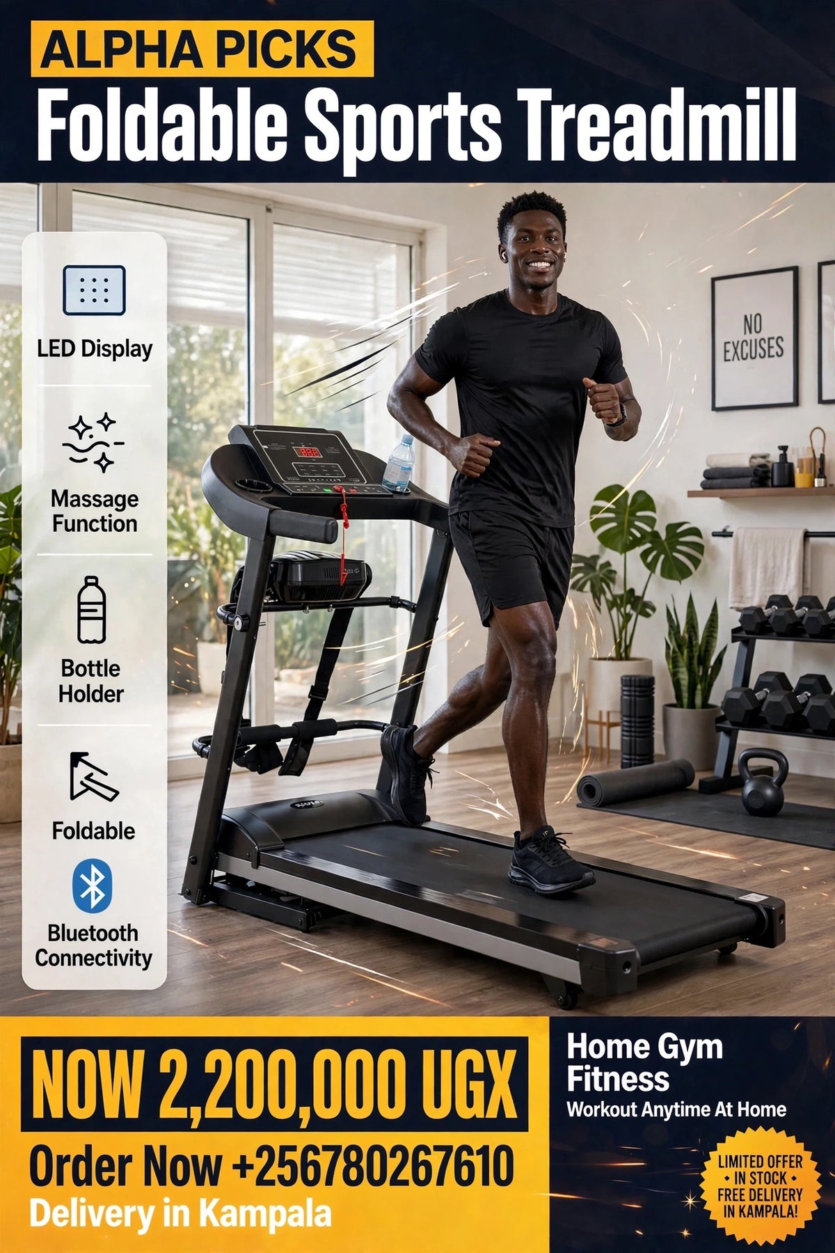 A multi-functional Foldable Sports Treadmill