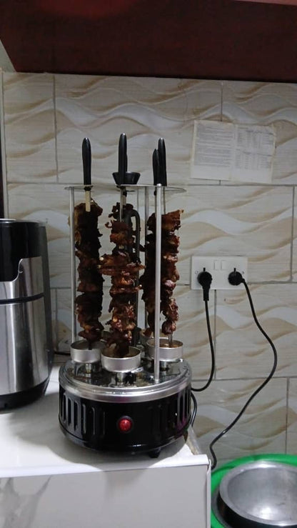 RAF Electric Skewers R.8612, a vertical smokeless electric barbecue grill with 6 rotating skewers
