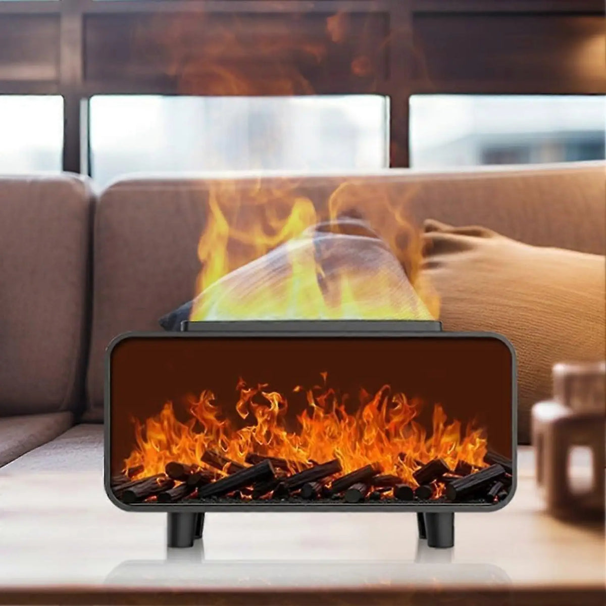Flame Effect Air Humidifier and Essential Oil Diffuser